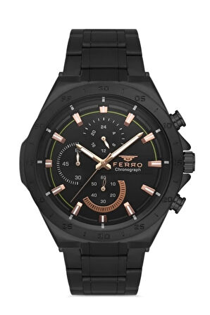 Siyah Çelik Kordon Erkek Kol Saati FM11305A-G