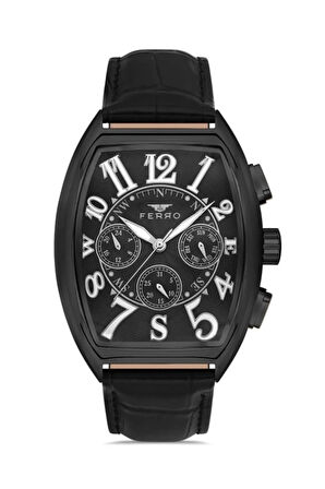 Siyah Deri Kordon Erkek Kol Saati FM11447B-J2