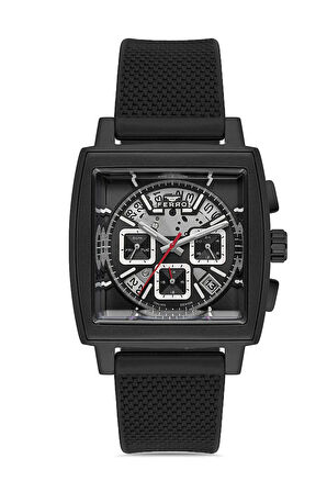 Siyah Silikon Kordon Erkek Kol Saati FM11553DWT-J2