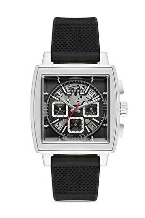 Siyah Silikon Kordon Erkek Kol Saati FM11553DWT-J2