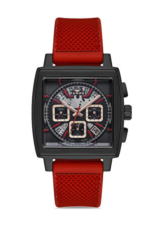 Siyah Silikon Kordon Erkek Kol Saati FM11553DWT-J2