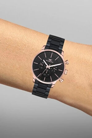 Siyah Metal Kordon Erkek Kol Saati FM1774A-R