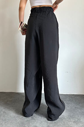 Feela Moda 2009 Beli Lastikli Lyocell Kumaş Yüksek Bel Palazzo Kadın Pantolon