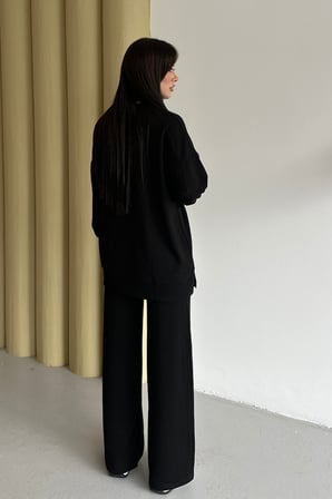 Feela Moda Kadın Oysh Modal Oversize Tesettür Tunik Takım 2020