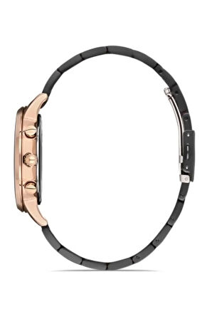 Siyah Çelik Kordon Erkek Kol Saati Fm31151a-r