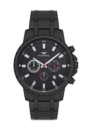 Siyah Çelik Kordon Erkek Kol Saati FM31167A-G