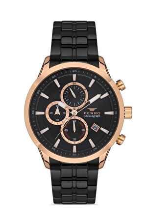 Siyah Çelik Kordon Erkek Kol Saati FM31277A-R