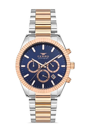 Sarı ve Gümüş Çelik Kordon Erkek Kol Saati FM31289A-D2