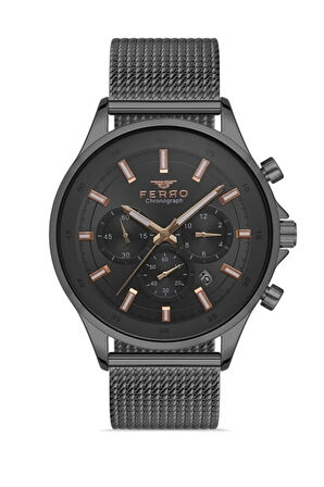 Gri Hasır Kordon Erkek Kol Saati FM31298C-V