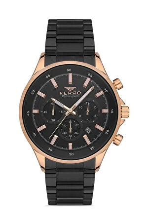 Siyah Çelik Kordon Erkek Kol Saati FM31299A-R