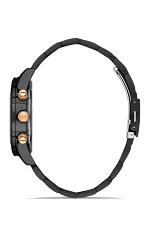 Siyah Çelik Kordon Erkek Kol Saati Fm31320a-g