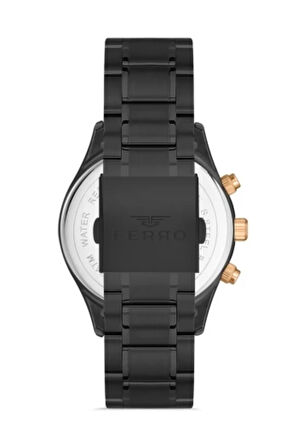 Siyah Çelik Kordon Erkek Kol Saati Fm31320a-g
