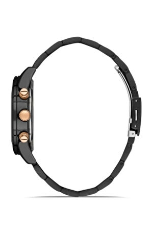 Siyah Çelik Kordon Erkek Kol Saati Fm31320a-g