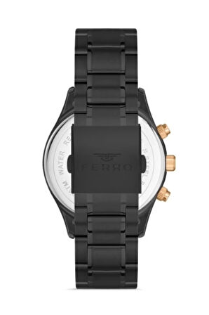 Siyah Çelik Kordon Erkek Kol Saati Fm31320a-g