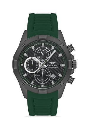 Yeşil Silikon Kordon Erkek Kol Saati FM31361D-ZJ10