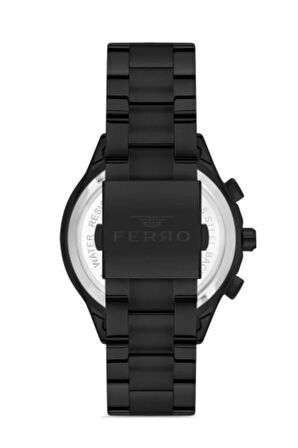 Siyah Çelik Kordon Erkek Kol Saati FM11382A-G