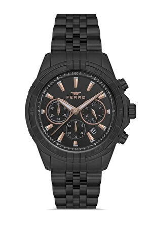 Siyah Çelik Kordon Erkek Kol Saati FM31389A-G