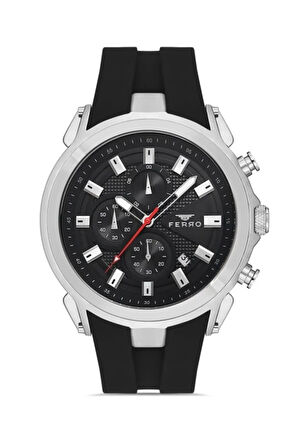 Siyah Silikon Kordon Erkek Kol Saati FM31402D-J4