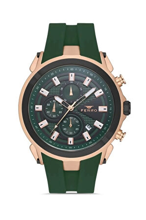 Yeşil Silikon Kordon Erkek Kol Saati FM31402D-ZQ6