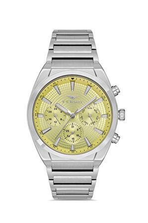 Ferro Quartz Çelik Gri 44 mm Fonksiyonları Aktif Erkek Kol Saati