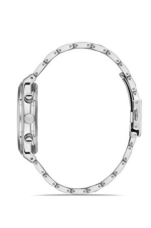 Ferro Quartz Çelik Gri 44 mm Fonksiyonları Aktif Erkek Kol Saati