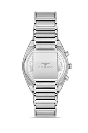 Ferro Quartz Çelik Gri 44 mm Fonksiyonları Aktif Erkek Kol Saati