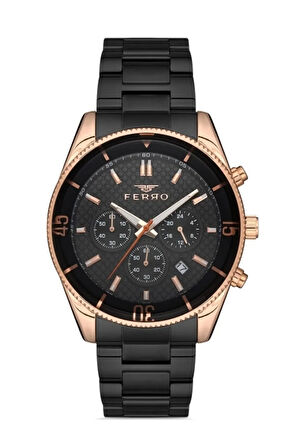 Siyah Çelik Kordon Erkek Kol Saati Fm31920a-r Fm31920a-r