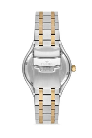 Sarı ve Gümüş Çelik Kordon Erkek Kol Saati FM40122A-D6