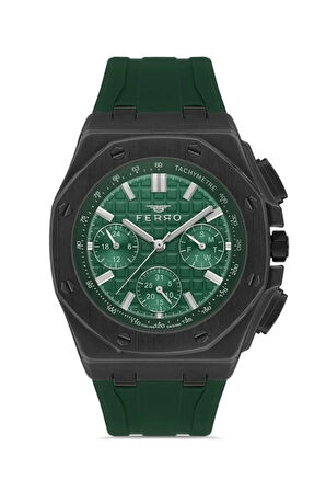 Siyah Silikon Kordon ERKEK Kol Saati FM43001D-J