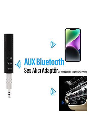 Araç Aux / Oto Teyp Aux Kablosuz Bağlantı Bluetooth Yapma Kiti