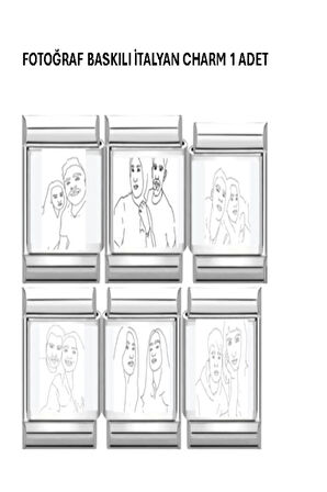 İtalyan Çelik Charm Renkli Fotoğraf Baskılı 1 Adet Charm Türkiye De Ilk Fmaccesories Farkıyla