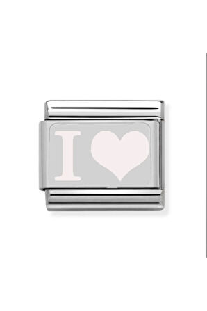 İTALYAN BİLEKLİK KALP CHARM  ÇELİK 1 CM 9 MM [LÜTFEN GÖRSELDEKİ AÇIKLAMAYI OKUYUNUZ] fmaccesories