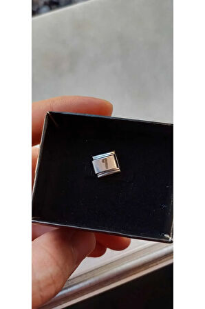 İTALYAN ÇELİK CHARM NOMİ ÇELİK CHARM I HARFİ İSİM TARİH BAŞ HARF YAZILIR 9 MM  FMACCESORİES