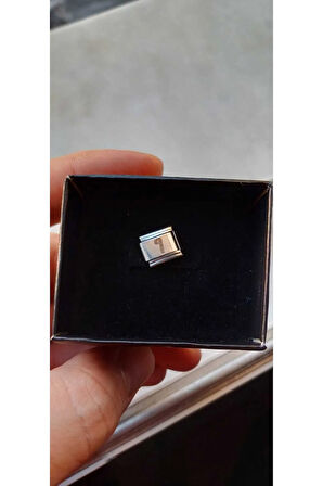 İTALYAN ÇELİK CHARM NOMİ ÇELİK CHARM I HARFİ İSİM TARİH BAŞ HARF YAZILIR 9 MM  FMACCESORİES