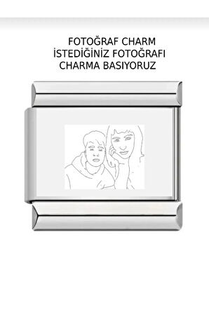 NOMİ İTALYAN BİLEKLİK CHARM FOTOĞTAF BASKISI RESİM BASKISI İSİM HARF TARİH HERŞEY YAPILIR 9 MM CHARM
