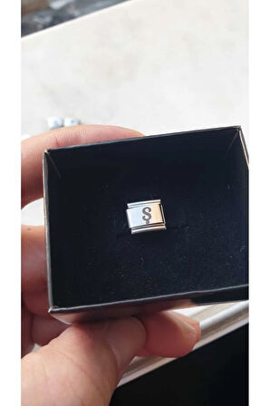 İTALYAN ÇELİK CHARM NOMİ ÇELİK CHARM Ş HARFİ İSİM TARİH BAŞ HARF YAZILIR 9 MM  FMACCESORİES