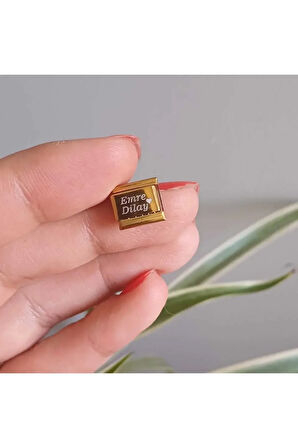 Nomimation Isim Charm Gold Baş Harf Charm Tarih Charm Isminizi Yazdırın 2 Adet Fmaccesories