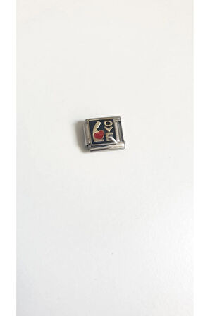 NOMİMATİON CHARM BİLEKLİK CHARM  9 MM  NOMİ ÇELİK ANTİALERJİK NOMİNAL CHARM 316L