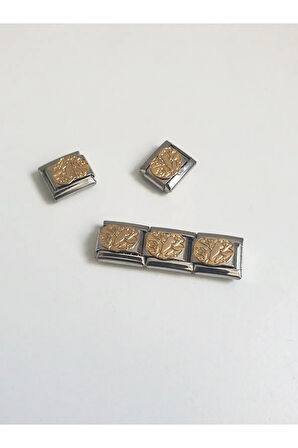 NOMİMATİON CHARM BİLEKLİK CHARM  9 MM  NOMİ ÇELİK ANTİALERJİK NOMİNAL CHARM 316L