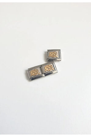 NOMİMATİON CHARM BİLEKLİK CHARM  9 MM  NOMİ ÇELİK ANTİALERJİK NOMİNAL CHARM 316L