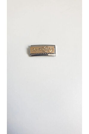 NOMİMATİON CHARM BİLEKLİK CHARM  9 MM  NOMİ ÇELİK ANTİALERJİK NOMİNAL CHARM 316L