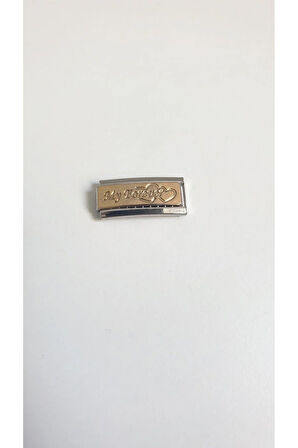 NOMİMATİON CHARM BİLEKLİK CHARM  9 MM  NOMİ ÇELİK ANTİALERJİK NOMİNAL CHARM 316L