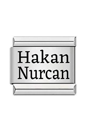 Kişiselleştirilebilir Dilediğini Yazdır Çelik Italyan Charm Bileklik Ek Linki