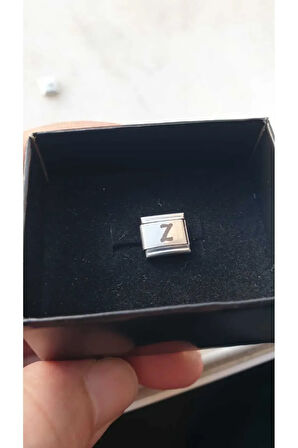 I?talyan Çeli?k Charm Nomi? Çeli?k Charm Z Harfi? I?si?m Tari?h Baş Harf Yazilir 9 Mm  Fmaccesori?es
