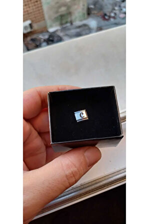 İTALYAN ÇELİK CHARM NOMİ ÇELİK CHARM C HARFİ İSİM TARİH BAŞ HARF YAZILIR 9 MM  FMACCESORİES