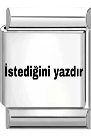 İtalyan Bileklik Charm Harf Isim Tarih Dilediğiniz Hersey Yazılır 1 Adet 9mm Fmaccesories