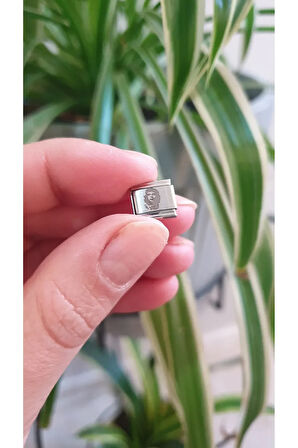 İTALYAN ÇELİK CHARM ERNESTO CHE GUAVERA PORTRE NOMİ CHARM ERKEK KADIN  9 MM  FMACCESORİES