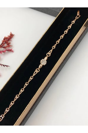 Çelik Kadın Bileklik Altın Renk Xuping Her Kombine Uygun! Rose Bakır Renk 17+2 Cm kutulu Renk Atmaz