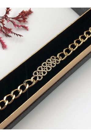 Çelik Kadın Bileklik Altın Renk Xuping Şıklığın Tamamlayıcısı 14 K Gold Renk 17+2 Cm kutulu Renk Atmaz