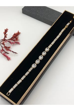 Çelik Kadın Bileklik Altın Renk Xuping Her Kombine Uygun 14 K Gold Renk 20 Cm kutulu Renk Atmaz